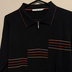 Vintage Luciano Moresco Italian 3/4  Zip-Sweater